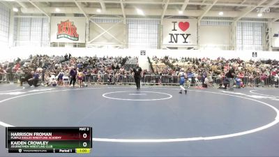 71 lbs Champ. Round 1 - Harrison Froman, Purple Eagles Wrestling Academy vs Kaiden Crowley, Journeymen Wrestling Club