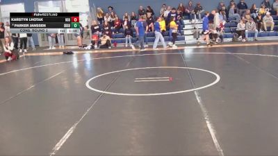141 lbs Cons. Round 2 - Karstyn Lhotak, Northern State vs Parker Janssen, South Dakota State