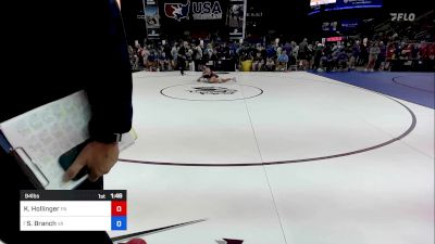 94 lbs Cons 16 #2 - Kate Hollinger, PA vs Sydney Branch, VA