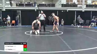 165 lbs Quarterfinal - Zach Hartman, Bucknell vs Clayton Fielden, Army West Point