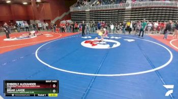 108 lbs Quarterfinal - Emberly Alexander, Moorcroft Mat Masters Wrestling Club vs Briar Lahoe, Thermopolis Wrestling Club
