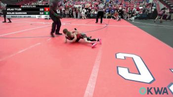 40 lbs Quarterfinal - Atlas Tyler, Derby Wrestling Club vs Nolan Barrows, Blackwell Wrestling Club