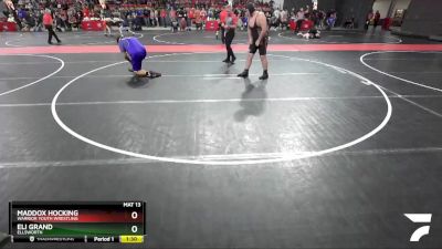 270 lbs Quarterfinal - Maddox Hocking, Warrior Youth Wrestling vs Eli Grand, Ellsworth