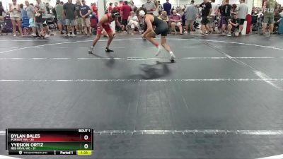 120 lbs Round 1 (4 Team) - Dylan Bales, Pursuit WA vs Yyesion Ortiz, Red Devil WC