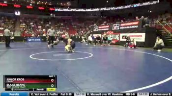 1A-152 lbs Cons. Round 2 - Blaise Beane, West Central Valley vs Junior Krob, Lisbon