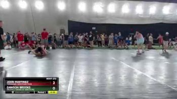 129 lbs Cons. Round 2 - John Martinez, Tomahawk Wrestling Club vs Dawson Brooks, Daleville Broncos Wrestling