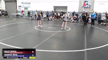 102 lbs 3rd Place Match - McKinley Bock, Soldotna Whalers Wrestling Club vs Violet Roschi, Chugach Eagles Wrestling Club