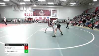 165 lbs Consi Of 16 #2 - Noah Blough, Lake Erie - Unatt vs Joshua Henderson, Ohio Univ