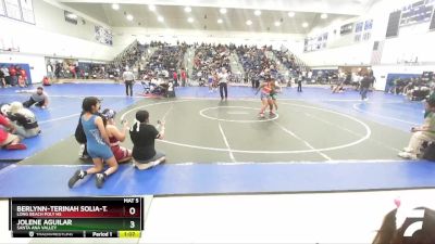 170 lbs Quarterfinal - Berlynn-terinah Solia-tago, Long Beach Poly HS vs Jolene Aguilar, Santa Ana Valley