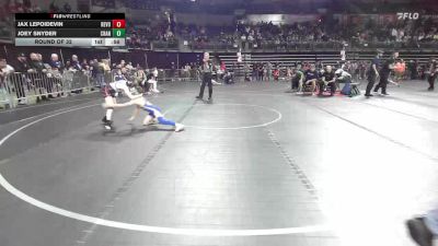 75 lbs Round Of 32 - Jax Lepoidevin, Revolution vs Joey Snyder, Cranford