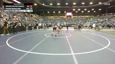 125 lbs Cons. Round 1 - Brooklynn McCormick, Bonner Springs HS vs Maisie Brubacher, Newton Hs