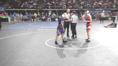 D 3 132 lbs Quarterfinal - Patrick Fontenot, Basile vs Peyton Nguyen, Opelousas Catholic
