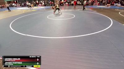 144 lbs Prelim - Jayden Martinez, Casa Grande vs Jayden Crisler, Pahrump Valley