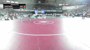 Boys 4A 120 lbs Cons. Round 1 - Adam Bailey, Graham-Kapowsin vs Logan Chung, Mount Rainier
