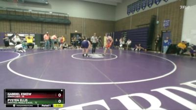 Exhibition 2 lbs Finals (2 Team) - Gabriel Eskew, Wright/HEM vs Pysten Ellis, Saratoga Middle School