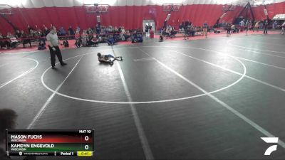 63 lbs Quarterfinal - Kamdyn Engevold, Wisconsin vs Mason Fuchs, Wisconsin