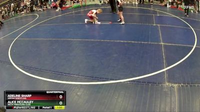 62 lbs Quarterfinal - Alice McCauley, Delta Wrestling Club vs Adeline Sharp, Uintah Wrestling