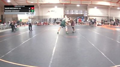 285 lbs Quarterfinal - Cooper Caraway, UW Parkside vs David McCarthy Jr., Central Michigan