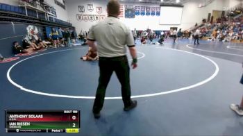 106 lbs Quarterfinal - Ian Riesen, Sheridan vs Anthony Solaas, H.E.M.