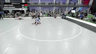 JR BOYS HARD LUCK - 135.4-136.4 Champ. Round 1 - James Jacobs, South Sip Wrestling Club vs Ethan Albarran, Wisconsin