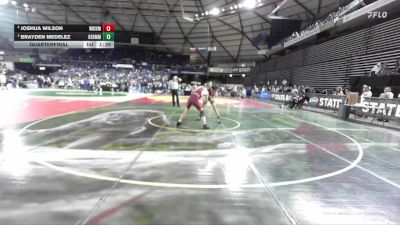 Boys 3A 126 lbs Quarterfinal - Joshua Wilson, White River vs Brayden Medelez, Hermiston