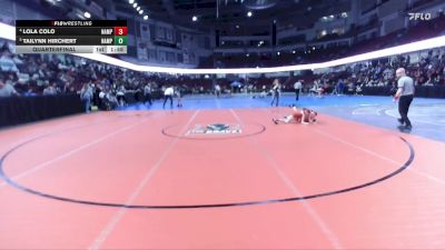 100 lbs Quarterfinal - Tailynn Hirchert, Nampa vs Lola Colo, Nampa