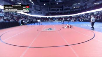 100 lbs Quarterfinal - Tailynn Hirchert, Nampa vs Lola Colo, Nampa