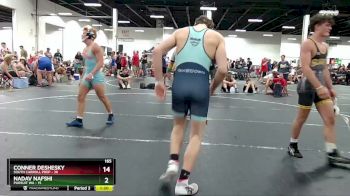 165 lbs Round 4 (6 Team) - Conner Deshesky, South Carroll Prep vs Nadav Nafshi, Pursuit WA