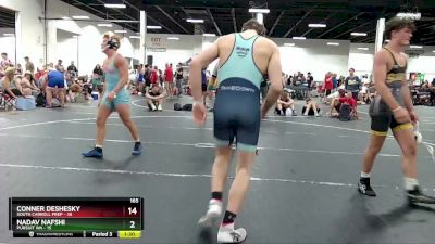 165 lbs Round 4 (6 Team) - Conner Deshesky, South Carroll Prep vs Nadav Nafshi, Pursuit WA