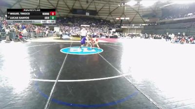 Boys 1B/2B 113 Champ. Round 1 - Lucas Santos, Columbia Burbank vs Miguel Tinoco, White Swan