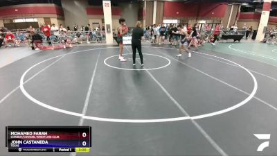 126 lbs Cons. Round 4 - Mohamed Farah, Cowboy/Cowgirl Wrestling Club vs John Castaneda, Texas