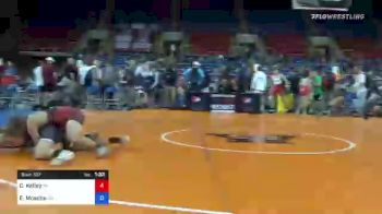 145 lbs Consi Of 64 #1 - Caden Kelley, Oklahoma vs Evan Moscho, Minnesota