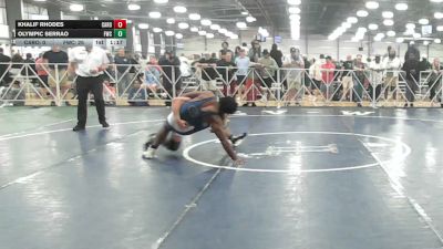 145 lbs Rr Rnd 1 - Khalif Rhodes, Carolina Mat Mavericks - HSB vs Olympic Serrao, Freakztyle Supremacy - HSB