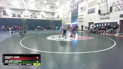 144 lbs Quarterfinal - Timothy Jones, Kittitas vs Orlando Garcia, West Valley (Yakima)