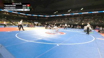 126 Class 1 lbs Champ. Round 1 - Kalan Fallert, Valle Catholic vs Evan Chrisco, Lafayette County
