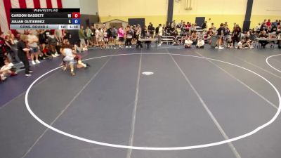 132 lbs Cons. Round 2 - Carson Bassett, WI vs Julian Gutierrez, IL
