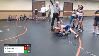 70 lbs Rr Rnd 2 - Gavin Hixenbaugh, KA Cavs K-6 Community vs Jackson Habel, Reynolds K-6 Community