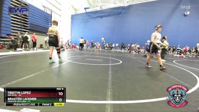 160 lbs Semis (4 Team) - Braxten Lackner, Missouri Outlaws vs Tristyn Lopez, SEK Elite