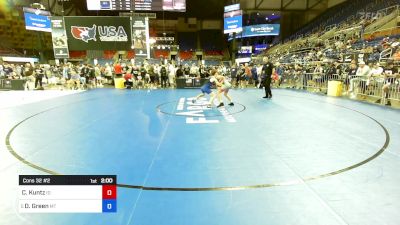 113 lbs Cons 32 #2 - Camden Kuntz, ID vs Daniel Green, MT