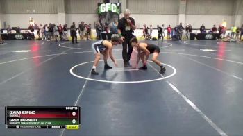 105 lbs Champ. Round 1 - Izaias Espino, Oakdale vs Grey Burnett, Burnett Trained Wrestling Club