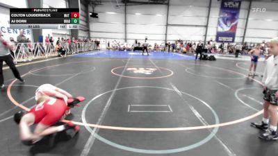 90 lbs Rr Rnd 1 - Colton Louderback, Mat Warriors Yellow vs AJ Dorn, Brady Strong