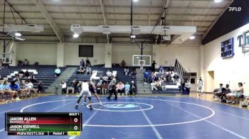 150 lbs Finals (2 Team) - Jason Kidwell, Long County vs Jakobi Allen, Brunswick