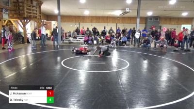 I 90 lbs Final - Jp Mckeown, Bear Creek vs Drew Telesky, Norwich