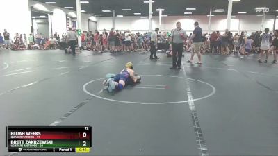 72 lbs Round 1 (4 Team) - Elijah Weeks, Quaker Maroon vs Brett Zakrzewski, U2 Stars & Stripes