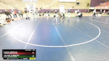 106 lbs Cons. Semi - Dilynn Albrecht, B.A.M. Training Center vs Alicia Kenfack, MATPAC Wrestling Club