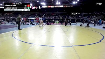 157 lbs 3rd Place Match - Logan Shaver, Meridian vs Cannon Kemper, Burns