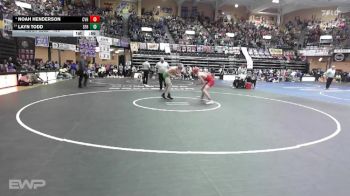 150 lbs Cons. Round 2 - Layn Todd, St. Francis HS vs Noah Henderson, Caney Valley HS
