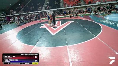 150 lbs Champ. Round 2 - Belen Lopez, Washington vs Veil Foreman, Wyoming