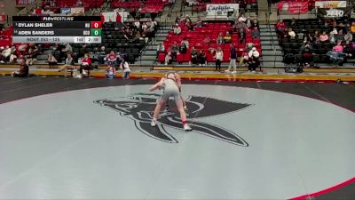125 lbs Cons. Round 3 - Dylan Sheler, Newman vs Aden Sanders, Central Oklahoma