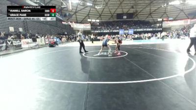 Girls 4A 125 lbs Cons. Round 4 - Isabell Garcia, Sunnyside (Girls) vs Grace Page, Skyview (Girls)